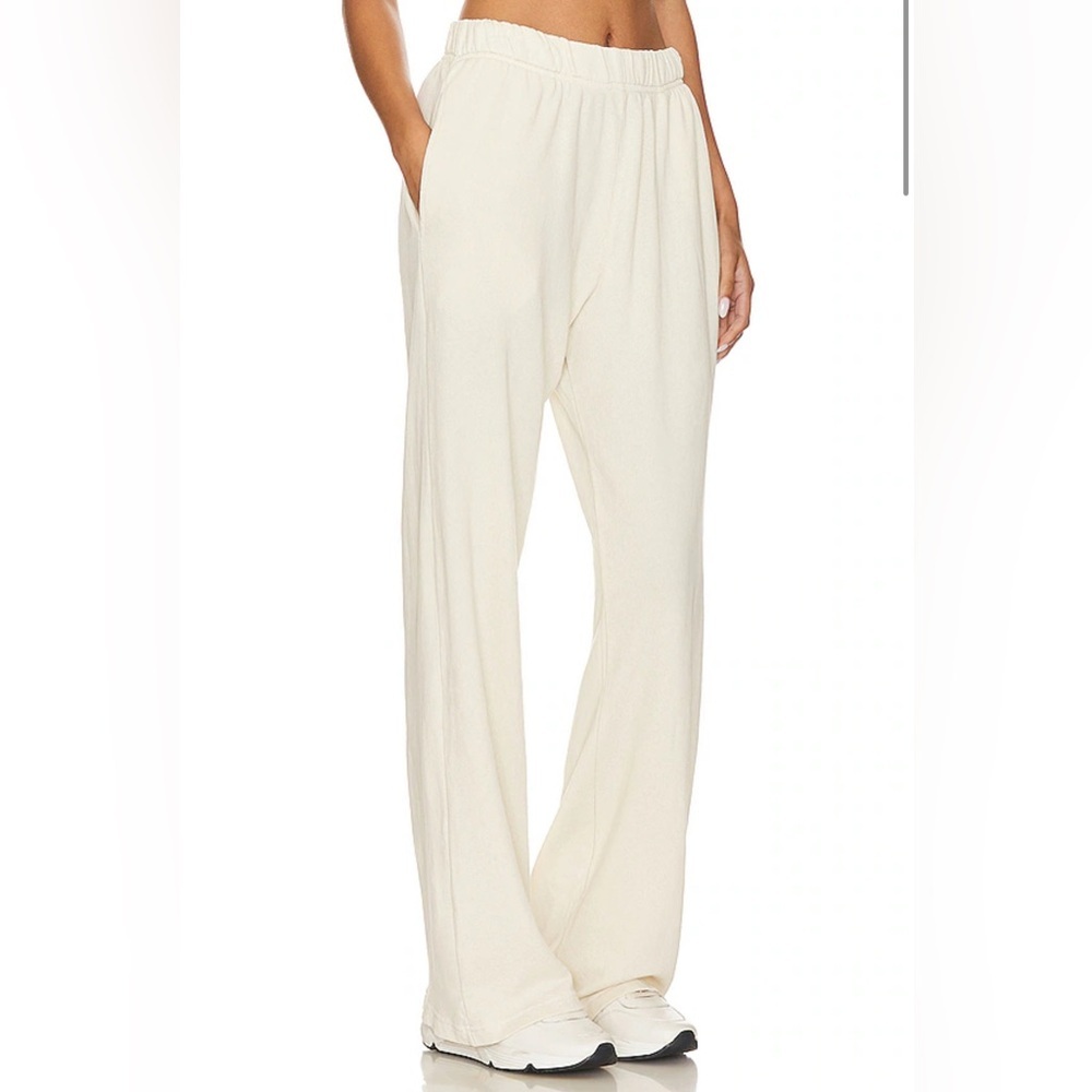 Revolve Michael Lauren Mabel Wide Leg Pant With Pocket in Ivory - Picture 3 of 7